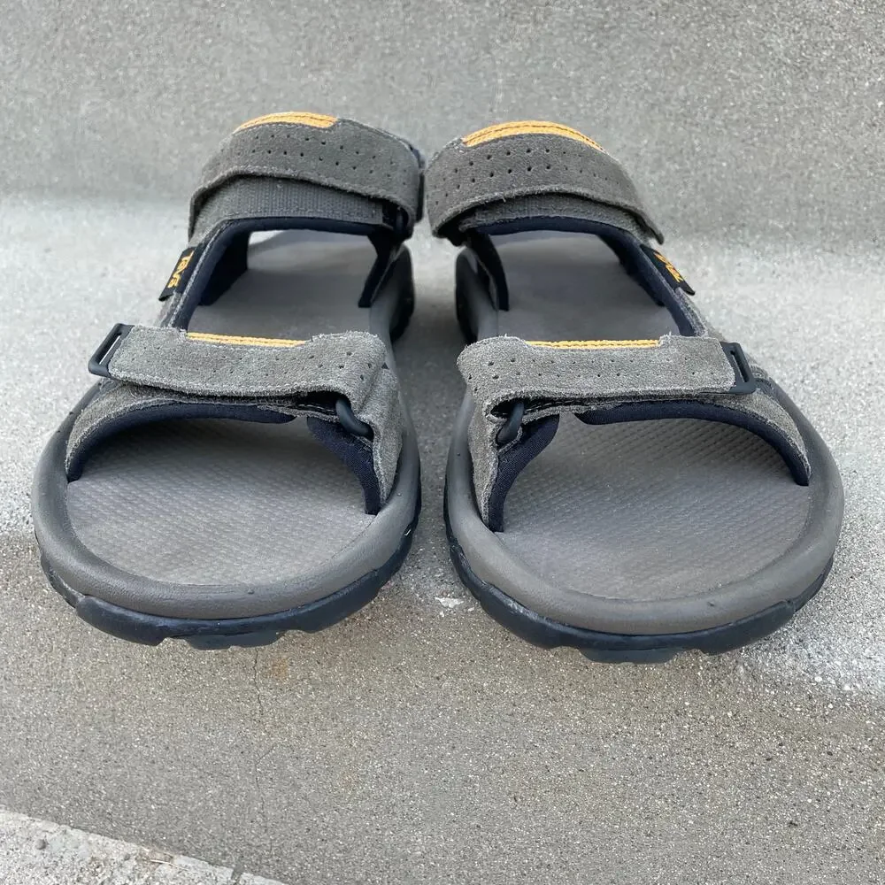 Teva Katavi Sandals Men 9 Grey Suede Outdoor Hiking Travel Adventure Comfort New